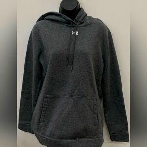 Under Armour Women's Gray Fleece Hoodie Sweatshirt Size Medium